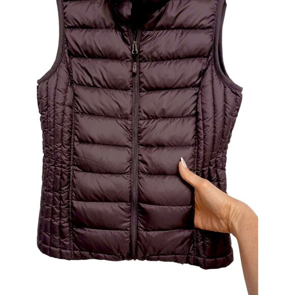 Weatherproof 32 Degrees Packable Down Vest Women Small Brown Sleeveless Packable - Picture 4 of 11